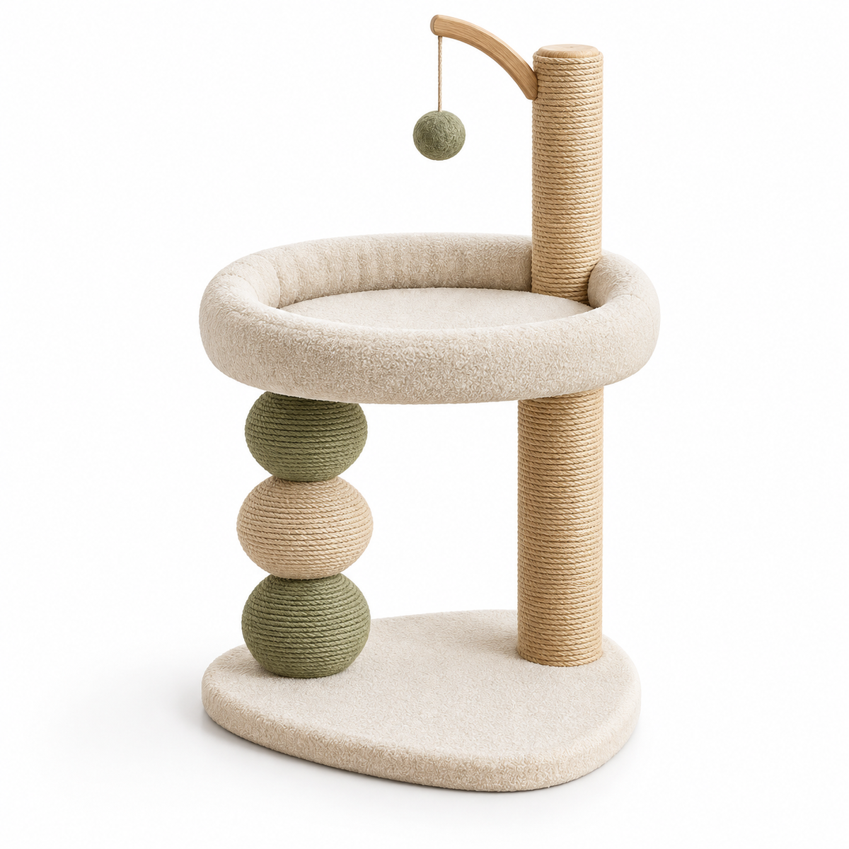 Textured Dog Play Ring with Raised Nubs & Ribbed Grip - Orange, Approx. 6 Inch