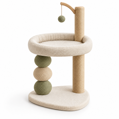 Textured Dog Play Ring with Raised Nubs & Ribbed Grip - Orange, Approx. 6 Inch
